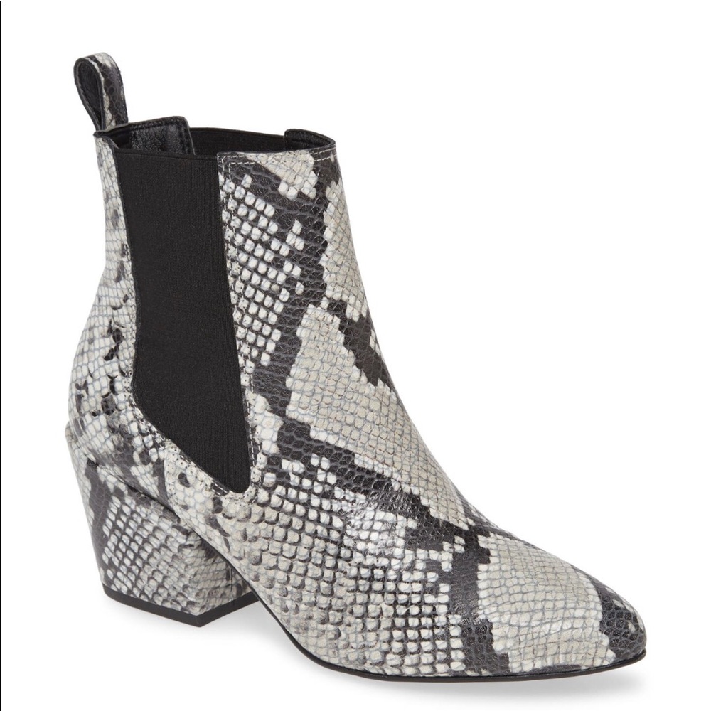 Anthropologie Matisse Morgan Snake Embossed Boots